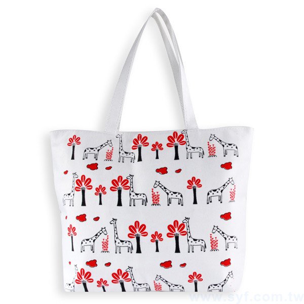 雙色類帆布袋印刷-T型袋加拉鏈