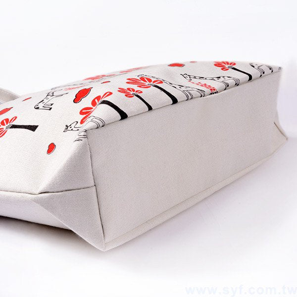 雙色類帆布袋印刷-T型袋加拉鏈