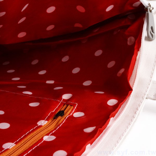 雙色類帆布袋印刷-T型袋加拉鏈