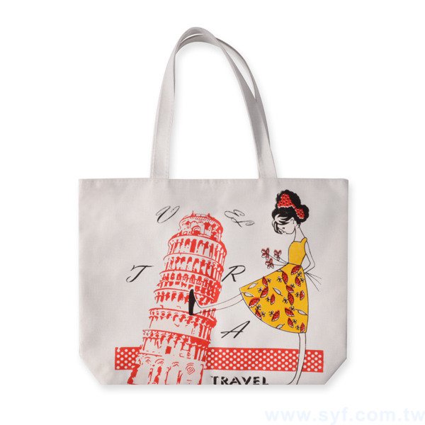 三色類帆布袋印刷-T型袋加拉鏈