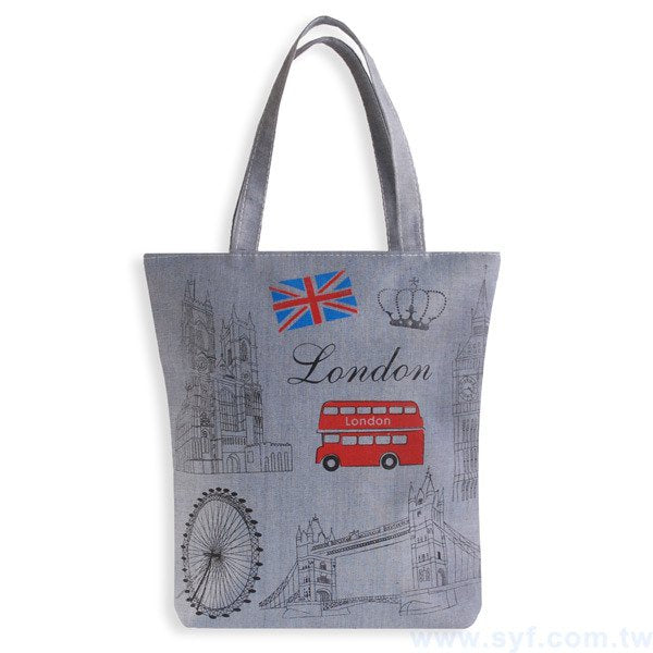 三色類帆布袋印刷-T型袋加拉鏈