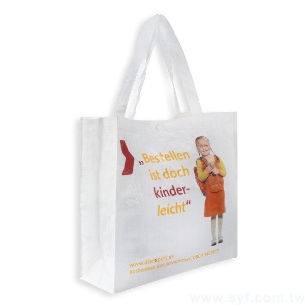 彩色編織袋印刷-亮膜立體袋加扣子