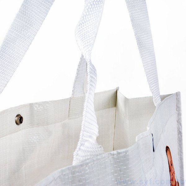 彩色編織袋印刷-亮膜立體袋加扣子