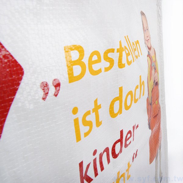 彩色編織袋印刷-亮膜立體袋加扣子