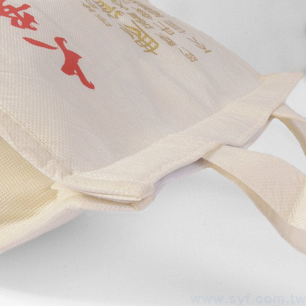 雙色不織布保冷材料袋印刷-立體袋加魔鬼氈