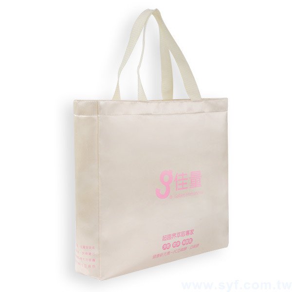 單色緞面合成布袋印刷-立體袋