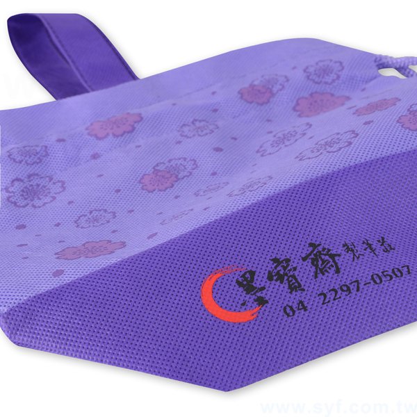 四色印刷束口袋-不織布材質加提袋束口包-可加LOGO客製化印刷