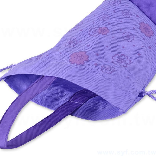 四色印刷束口袋-不織布材質加提袋束口包-可加LOGO客製化印刷