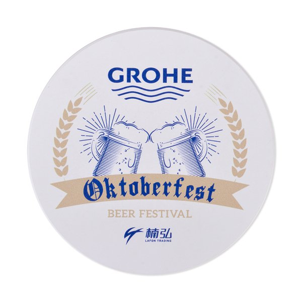 客製陶瓷超強吸水止滑圓型杯墊