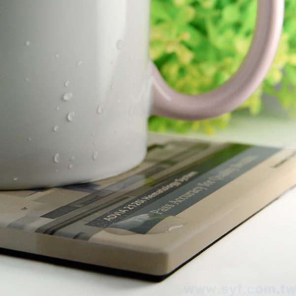 客製陶瓷超強吸水止滑方型杯墊