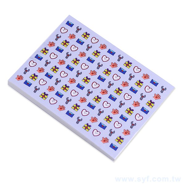 A7便條紙-彩色封面上光印刷-7x9.5桌面便條紙-訂製創意便條紙