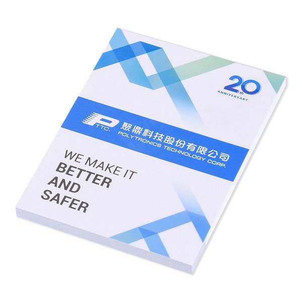 A7便條紙-彩色封面上光印刷-7x9.5桌面便條紙-訂製創意便條紙