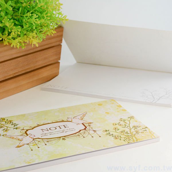 A7便條紙-彩色封面未上光-10x14桌面便條紙-訂製創意便條紙