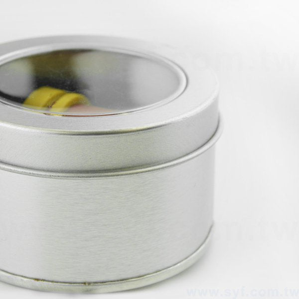 開窗小圓盒-馬口鐵禮物盒-可加印LOGO或刻字