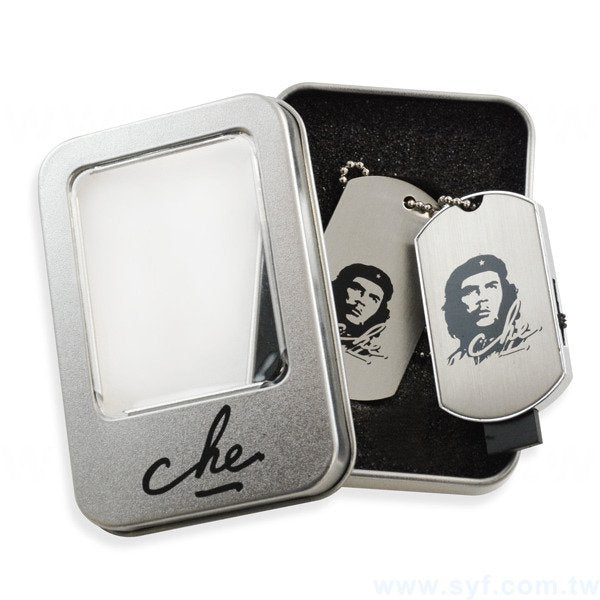 軍牌隨身碟-金屬材質USB隨身碟-可加LOGO客製化印刷-加馬口鐵盒