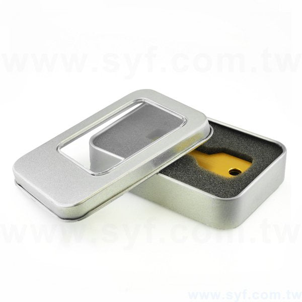 開窗迷你扁方盒-馬口鐵禮物盒-可加印LOGO或刻字