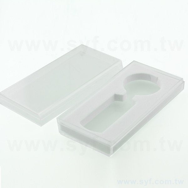 壓克力蓋塑膠盒-包裝禮物盒-內附紙卡可印刷公司名稱及產品資訊