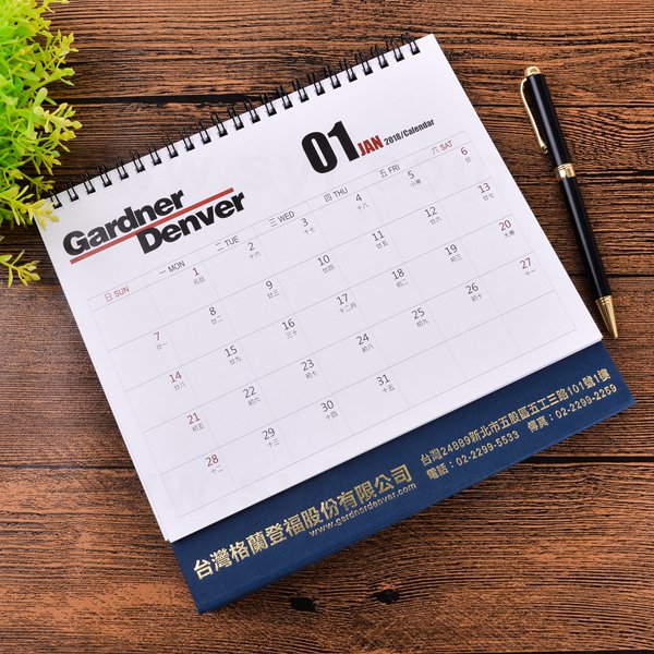 28K客製化三角桌曆