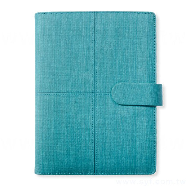 極簡壓紋工商日誌-磁扣式活頁筆記本-可訂製內頁及客製化加印LOGO