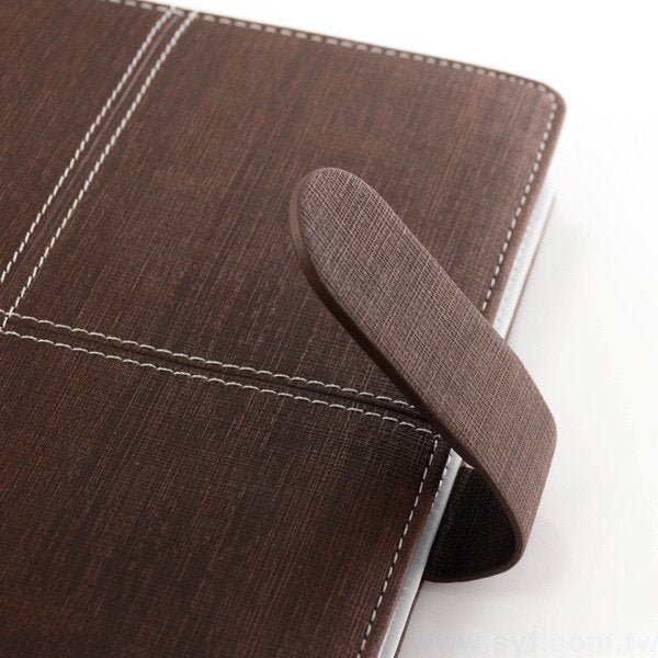 極簡壓紋工商日誌-磁扣式活頁筆記本-可訂製內頁及客製化加印LOGO