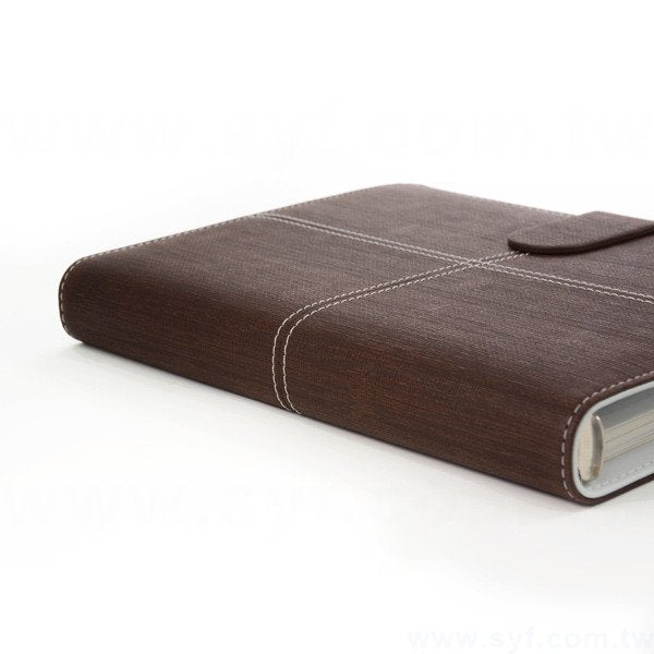 極簡壓紋工商日誌-磁扣式活頁筆記本-可訂製內頁及客製化加印LOGO