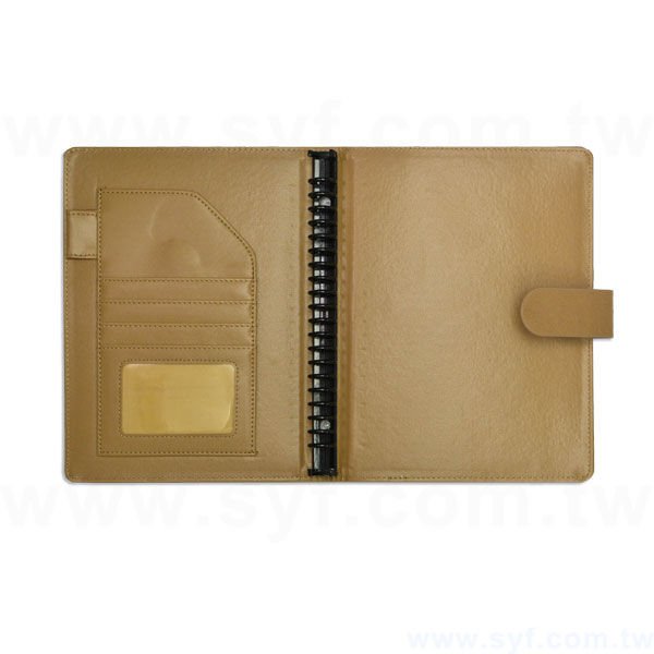 時尚簡約工商日誌-磁扣式活頁筆記本-可訂製內頁及客製化加印LOGO