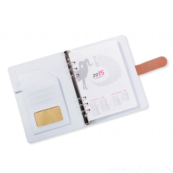 時尚簡約工商日誌-磁扣式活頁筆記本-可訂製內頁及客製化加印LOGO