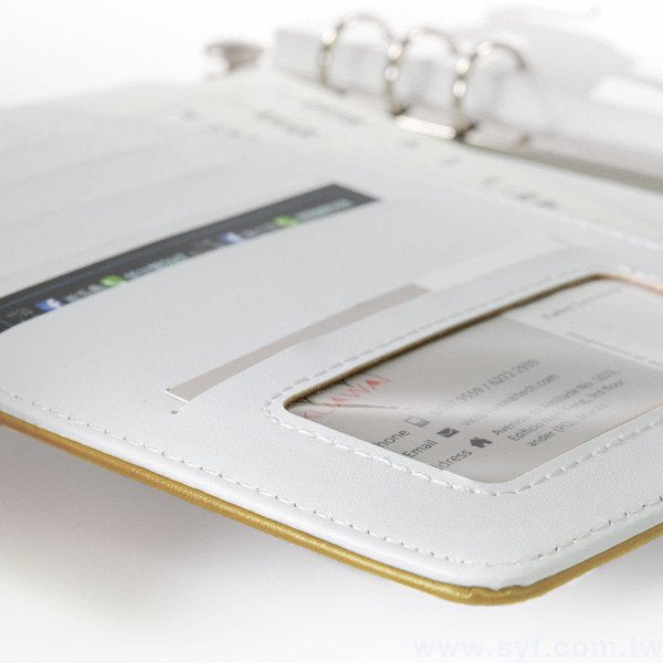 時尚簡約工商日誌-磁扣式活頁筆記本-可訂製內頁及客製化加印LOGO