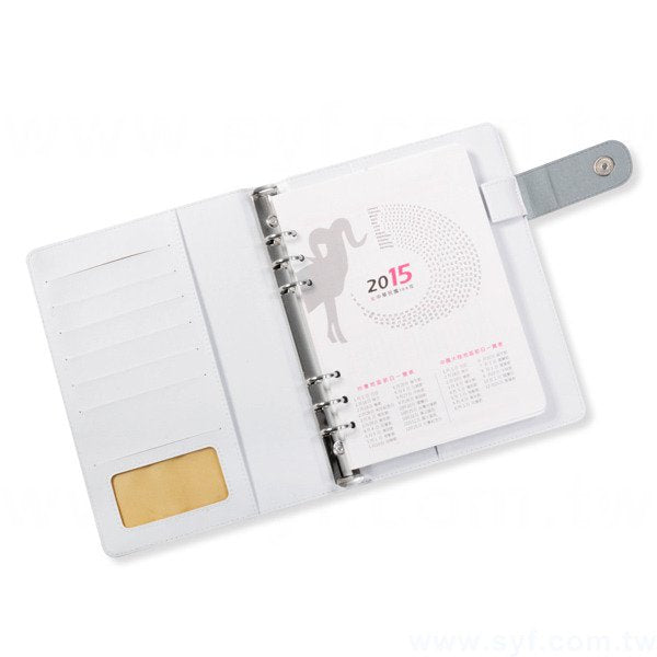 時尚簡約工商日誌-磁扣式活頁筆記本-可訂製內頁及客製化加印LOGO