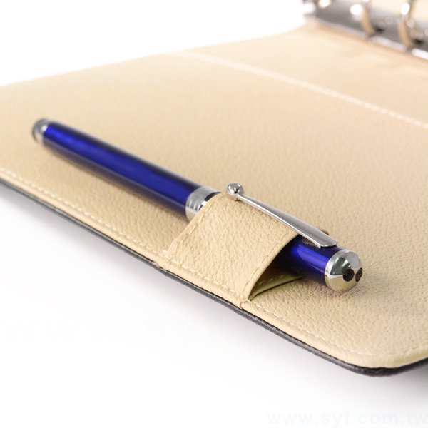 紳士簡約工商日誌-磁扣式活頁筆記本-可訂製內頁及客製化加印LOGO