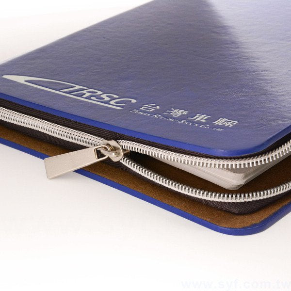 極簡典雅工商日誌-拉鍊包活頁筆記本-可訂製內頁及客製化加印LOGO