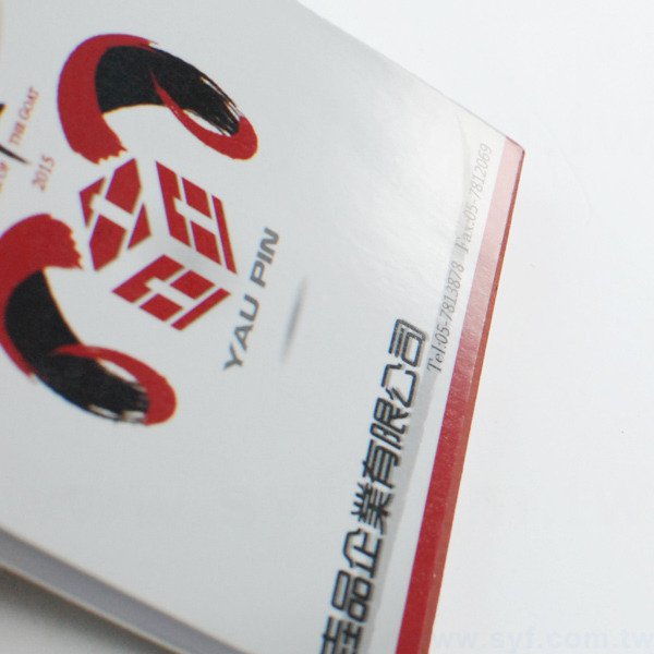 方形封卡便利貼-50張n次貼無印刷-封面單面彩色上亮膜