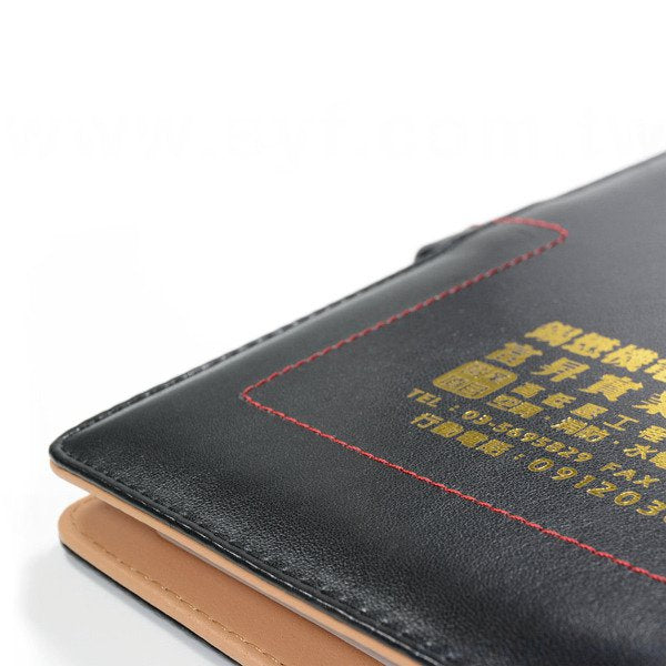 紳士簡約工商日誌-磁扣式活頁筆記本-可訂製內頁及客製化加印LOGO