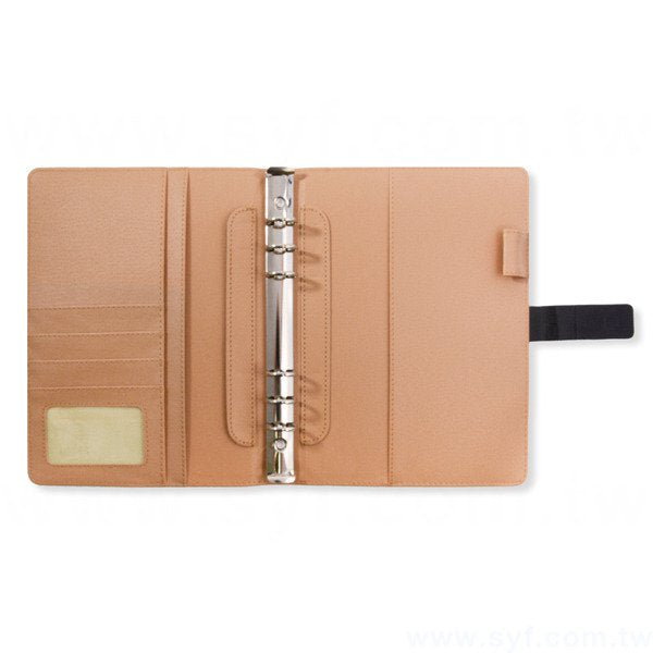 紳士簡約工商日誌-磁扣式活頁筆記本-可訂製內頁及客製化加印LOGO