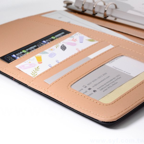 紳士簡約工商日誌-磁扣式活頁筆記本-可訂製內頁及客製化加印LOGO