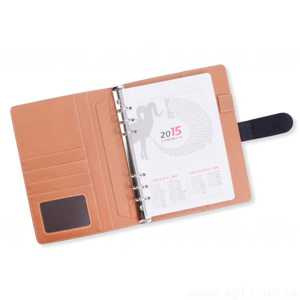 英倫經典工商日誌-磁扣式活頁筆記本-可訂製內頁及客製化加印LOGO