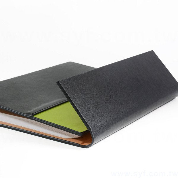 活潑跳色工商日誌-三折式磁扣活頁筆記本-可訂製內頁及客製化加印LOGO