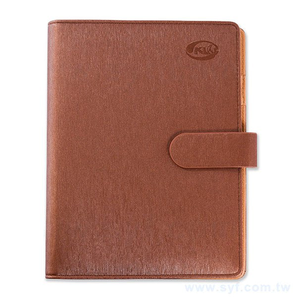 極簡壓紋工商日誌-磁扣式活頁筆記本