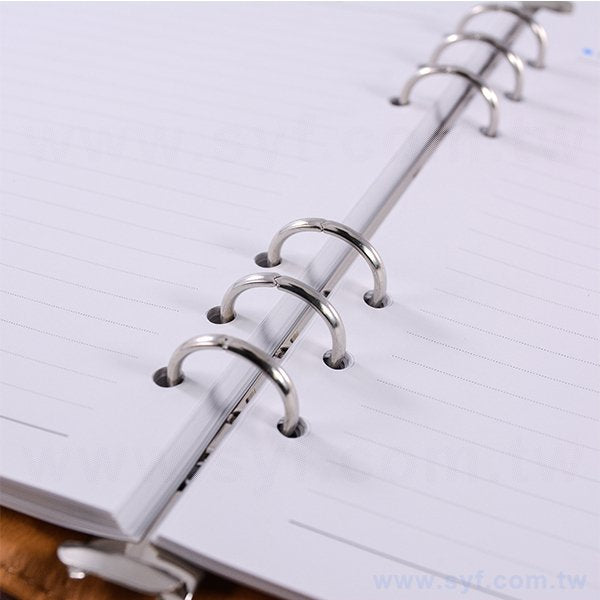 極簡壓紋工商日誌-磁扣式活頁筆記本