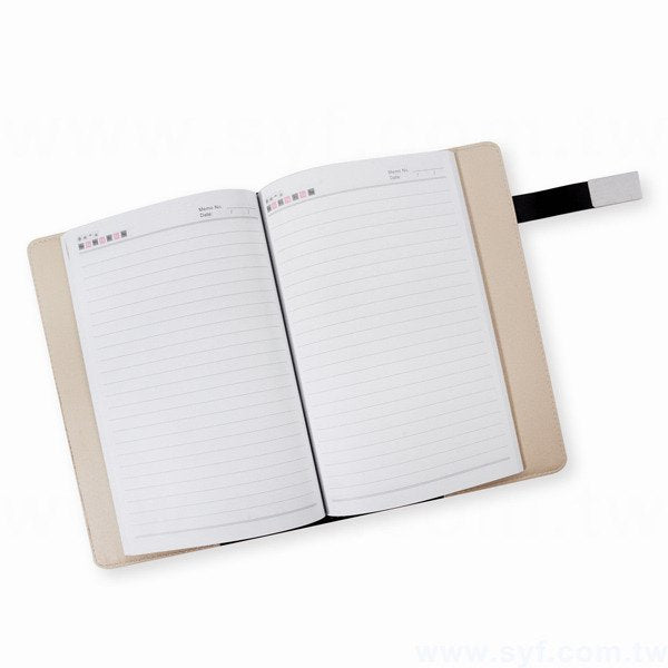 紳士簡約工商日誌-磁扣式平裝萬用手冊-可訂製內頁及客製化加印LOGO