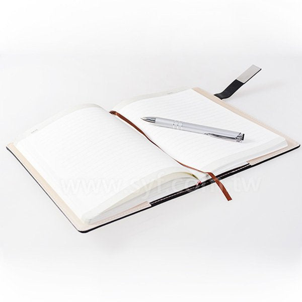 紳士簡約工商日誌-磁扣式平裝萬用手冊-可訂製內頁及客製化加印LOGO