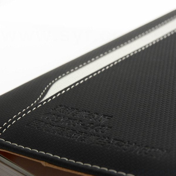 經典拼接工商日誌-磁扣式活頁筆記本-可訂製內頁及客製化加印LOGO