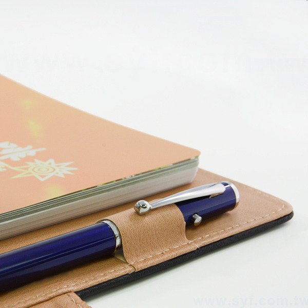 經典拼接工商日誌-磁扣式活頁筆記本-可訂製內頁及客製化加印LOGO