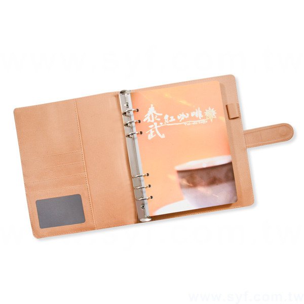 經典拼接工商日誌-磁扣式活頁筆記本-可訂製內頁及客製化加印LOGO