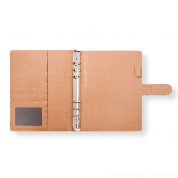 經典拼接工商日誌-磁扣式活頁筆記本-可訂製內頁及客製化加印LOGO