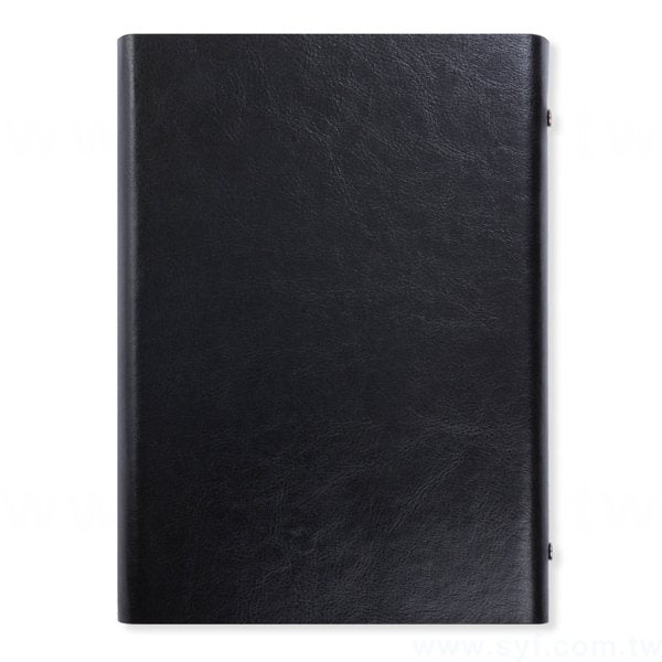 紳士簡約工商日誌-三折式磁扣活頁筆記本-可訂製內頁及客製化加印LOGO