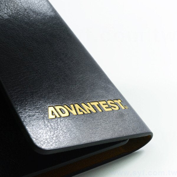 紳士簡約工商日誌-三折式磁扣活頁筆記本-可訂製內頁及客製化加印LOGO