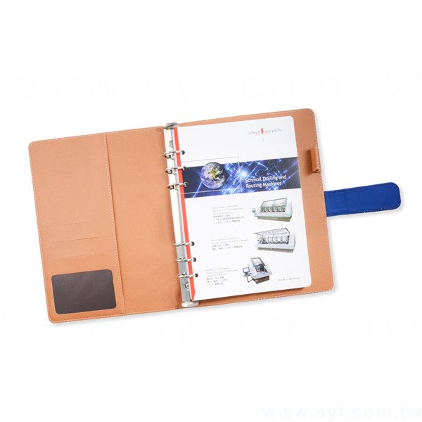 清新亮彩活頁工商日誌-磁扣式活頁筆記本-可訂製內頁及客製化加印LOGO