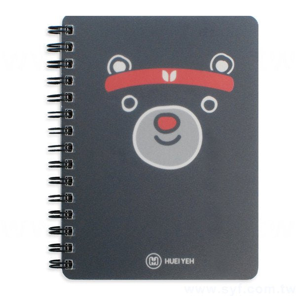 創意個性環裝筆記本-彩色封面加霧透板線圈記事本-可訂製內頁及客製化加印LOGO