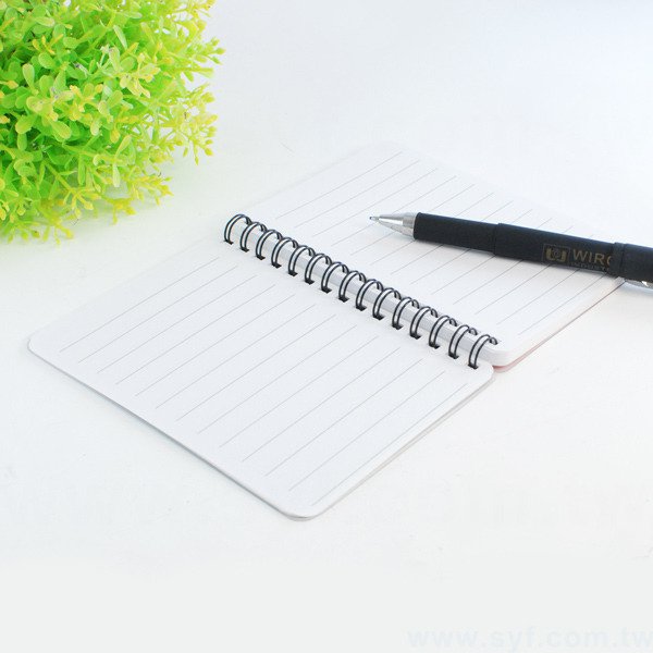 創意個性環裝筆記本-彩色封面加霧透板線圈記事本-可訂製內頁及客製化加印LOGO